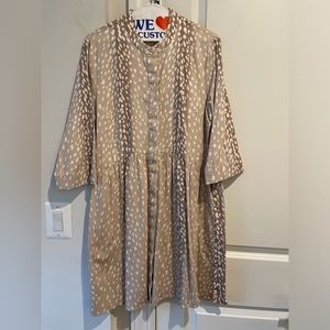 Tuckernuck Royal Shirt Dress, Size L, Antelope